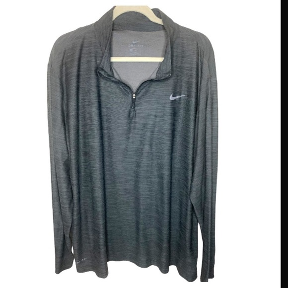 Nike Other - Nike Dry fit 1/4 zip longsleeve gray shirt size xxl